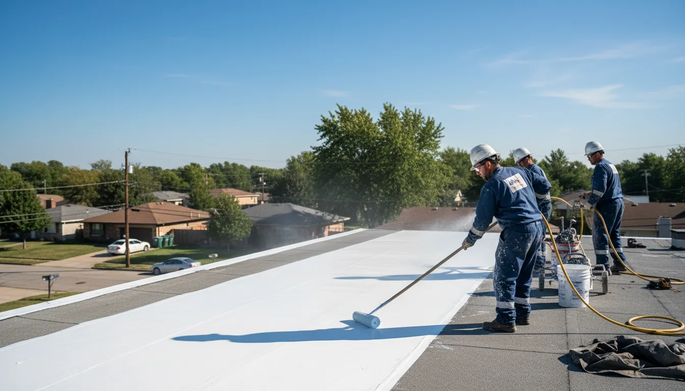Commercial roof coating in Isaban, WV near me